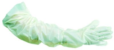 MED-X Co-Polymer Veterinarian Gloves Powder Free Light Green (Pack of 100)