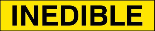General Info Sign | Inedible W300mm x H60mm (Single Sided)