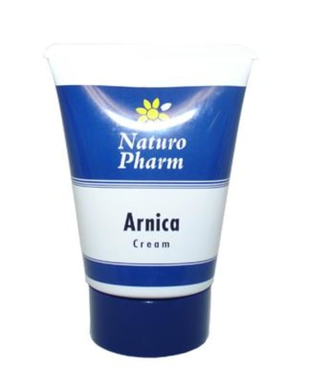 Natural arnica cream in a 90g tube, ideal for soothing muscle aches, joint pain, and promoting healing of bruises.