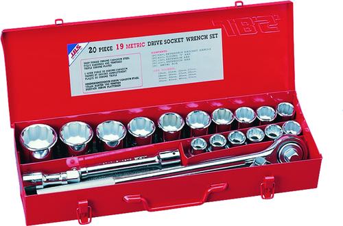JBS 20 Piece Socket Set Metric 3/4" 20 Piece