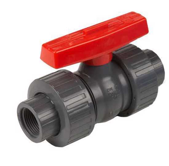 PVC- Double Union Ball Valve 15mm (Each)
