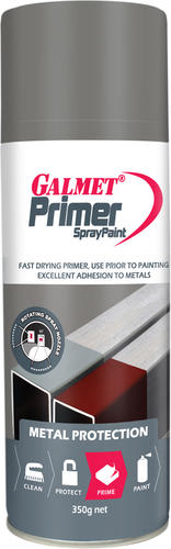 Galmet Spray Paint Primer Grey 350gm (Each)