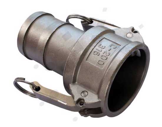 Type C - SS316 25mm Female BSP Camlock X Hosetail (Each)