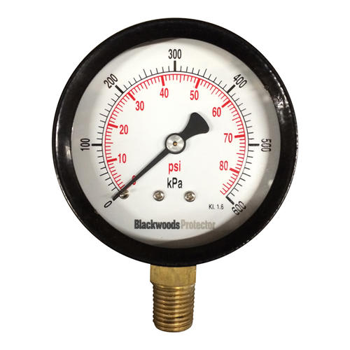 Pressure Gauge SS Rear Entry -100/500kPa 63mm (1/4" BSP)