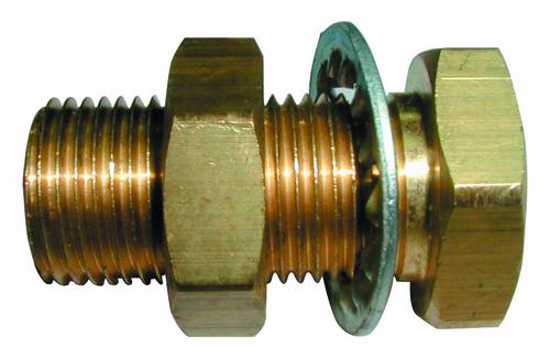 UNION BULKHEAD BRASS 5/8UNFX1/8BSPT (Each)