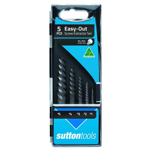 Sutton Screw Extractor Set No. 1 - 5 5 Piece