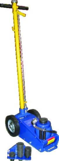 ProEquip Air Hydraulic Service Jack-20T: Durable 20T jack with 4 saddles, adjustable height, and efficient air operation for heavy-duty tasks.