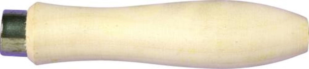 Mumme Tools Timber File Handles - 125mm, pre-drilled wooden handles with metal collars for a secure grip and comfort.