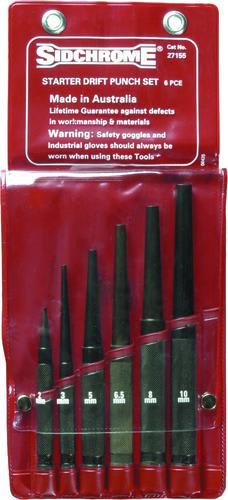 Sidchrome Drift Punch Starter Set 2-10mm 6 Piece (Set)