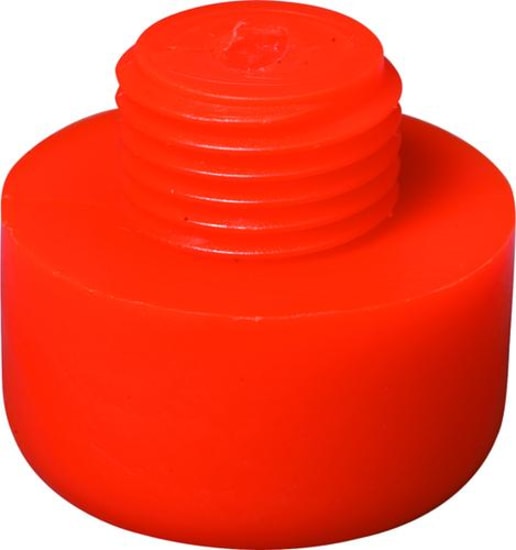 Orange 25mm plastic hammer face for Thor hammers, ideal for precision striking in light and heavy tasks.
