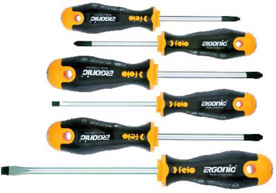 SET SCREWDRIVER STD FELO 400 6PC (Each)