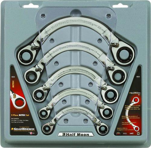 SET RATCHET GEARWRENCH 1/2 MOON 5PC