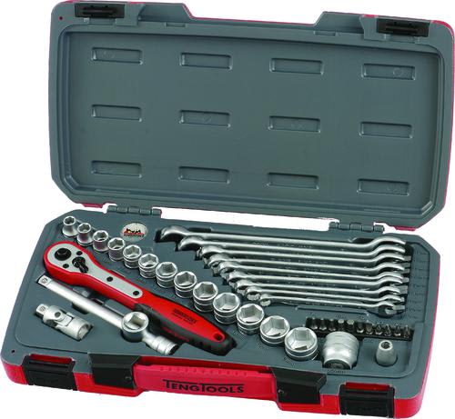 Teng 39pc 3/8in Dr.Metric Reg Socket & Spanner Set