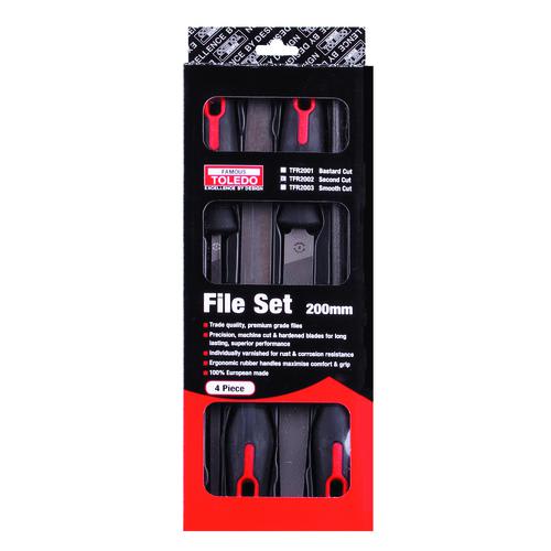 Toledo Second Cut File Set 4PC