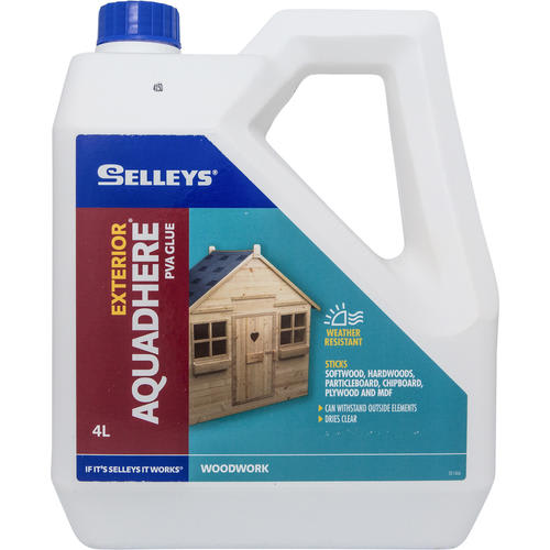 Selleys Aquahere Exterior PVA Glue 4L