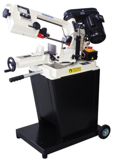 Metal Cutting Bandsaw Garrick BS128, featuring a 550W motor, tilting vice, and robust construction for versatile cutting applications.