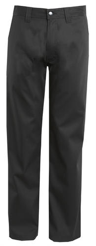 Polycotton Stamina Flat Front Trouser - Black - 107