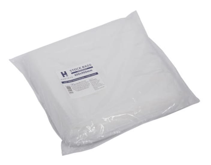 Clear LDPE bags in a pack of 250, measuring 125 x 150mm, perfect for storage, packaging, and organization.