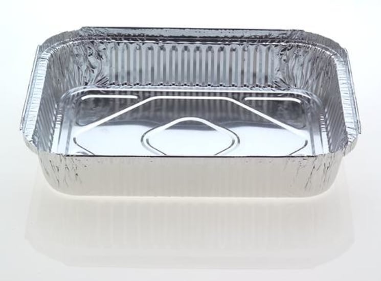 Aluminium foil food container 7231-314, 254x314x50mm, perfect for baking, reheating, and serving, sold in 100-case pack.