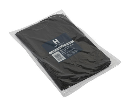 Harveys Refuse Bag - Black Bin Liner 60L 340 x 290 x 900mm (Pack of 30)