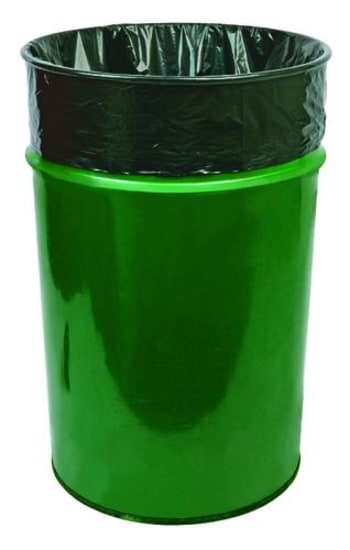 Durable black plastic bag, 40mu thickness, 520x370x1350mm, ideal for waste disposal in a 200-case pack.