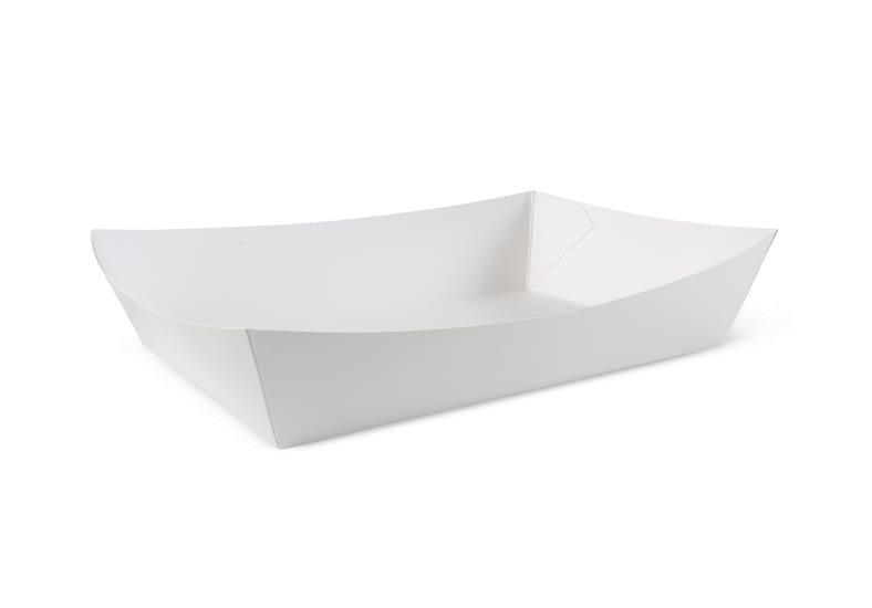 Giant Food Tray #6, 240x160x60mm, sturdy and grease-resistant for catering, ideal for large servings of various cuisines.