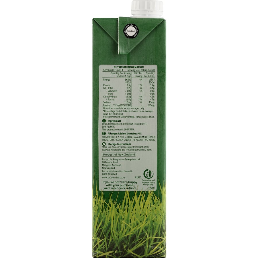 Woolworths Milk Trim Uht Carton 1L