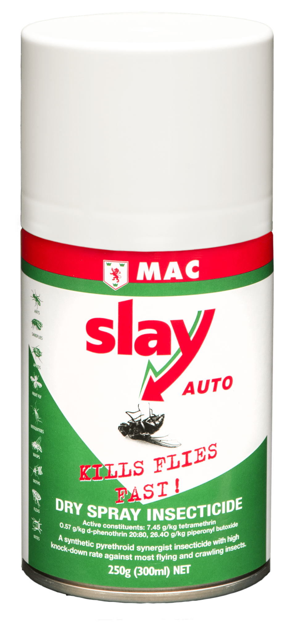 Slay Auto Professional Dry Spray Insecticide 300ml Refill - MAC