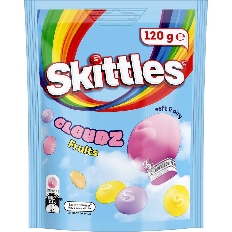 Skittles Sweets Cloudz Fruit 120g