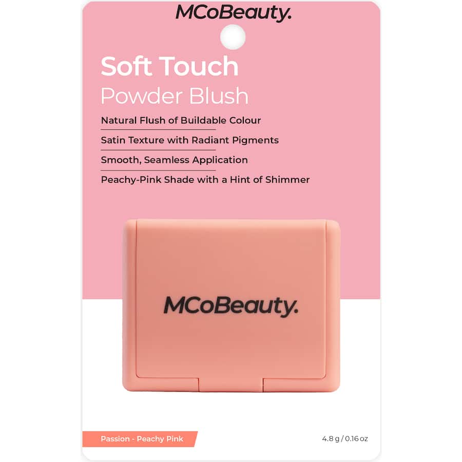 Mcobeauty Powder Blush Soft Touch Peachy Pink 4.8g