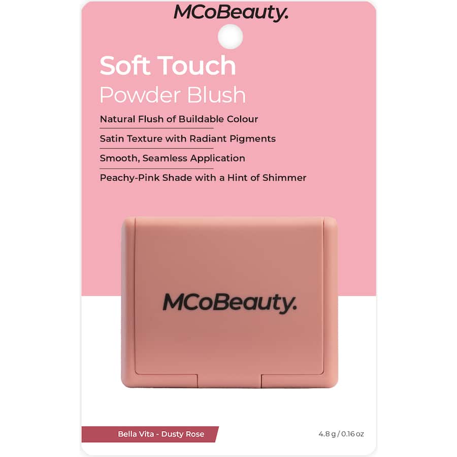 Mcobeauty Powder Blush Soft Touch Dusty Rose 4.8g