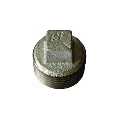 AAP Plug MAL Galvanised SQ Head Hollow 40NB 40NB (Each)