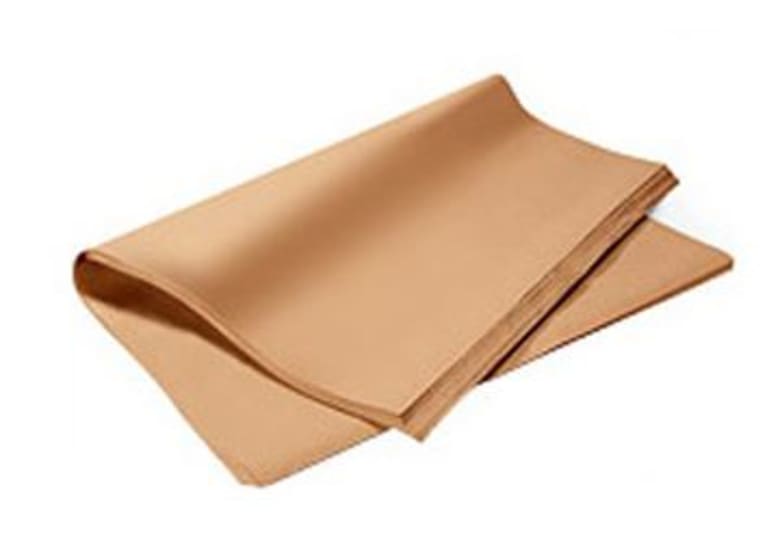 Natural kraft butcher paper, 190 x 248mm, 9000 sheets, ideal for wrapping meat, fish, and deli items while preserving freshness.