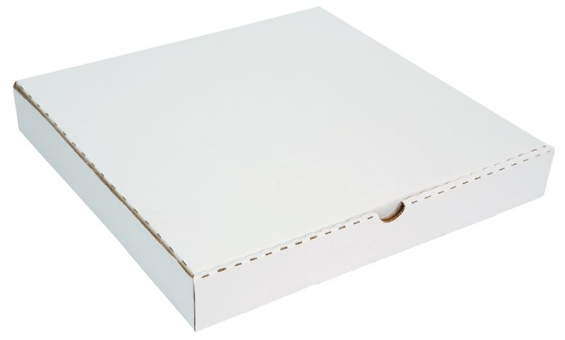 16" Pizza Box Corruboard White Outer 402 x 402 x 45mm 50 (Bundle)