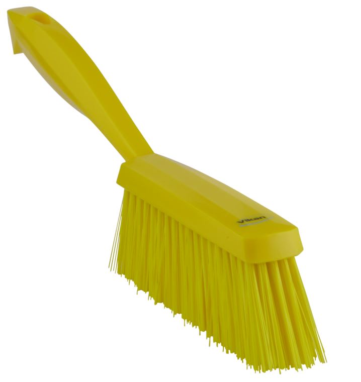 Vikan Hand Bannister Brush, Medium Bristle 330mm - Yellow
