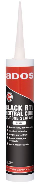 ADOS 8367 Neutral Cure RTV Silicone Black 310ml