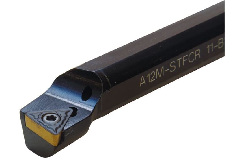 Sandvik Boring Bar A25T-STFCR16: Precision cutting tool with slim design for optimal visibility and reduced cutting forces.