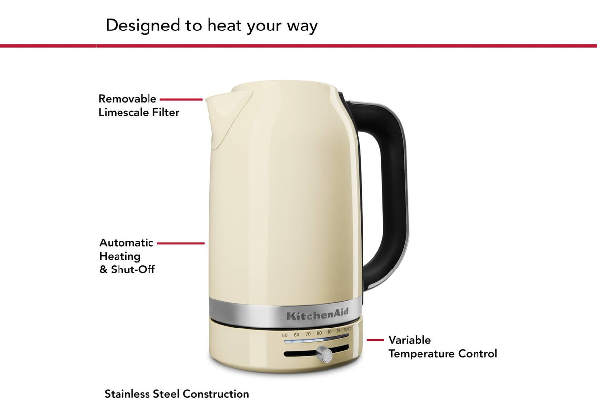 Electric Kettle - Kitchen Aid Empire Almond Cream (1.7L)