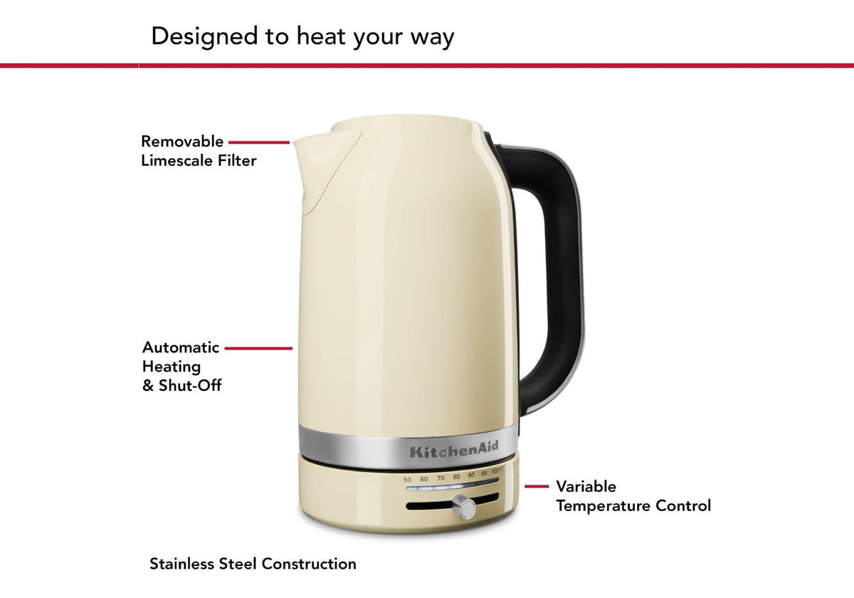 Electric Kettle - Kitchen Aid Empire Almond Cream (1.7L)
