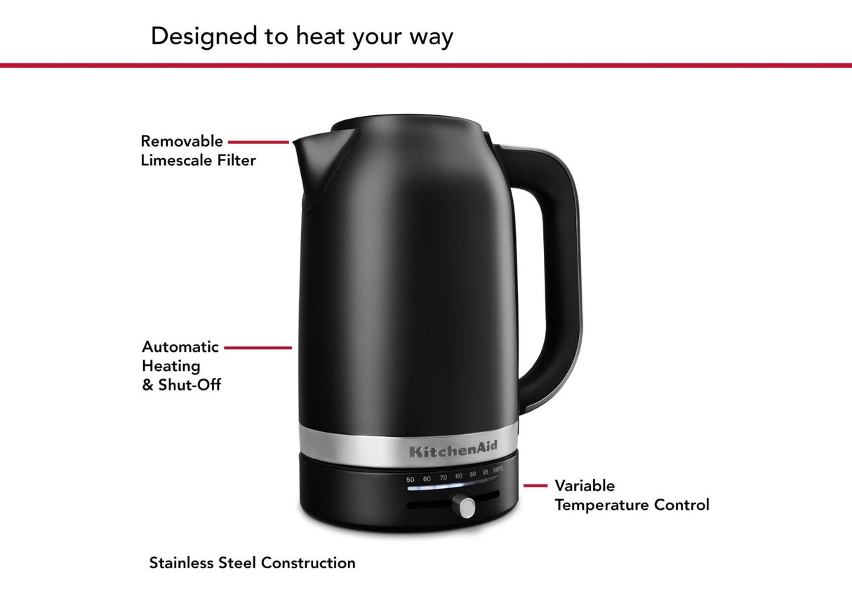 Electric Kettle - Kitchen Aid Empire Matte Black (1.7L)