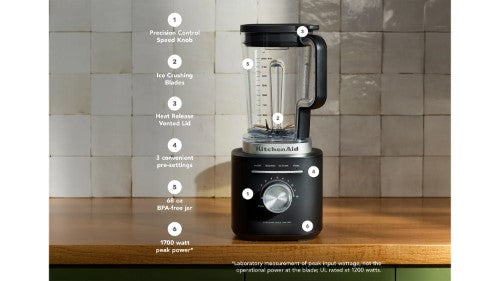 Pure Power KitchenAid Blender - K200 (Black Matt)