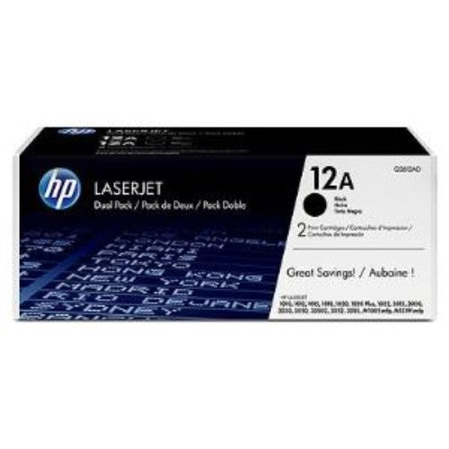 12A BLACK TWIN-P LJ TONER CART Q2612AD