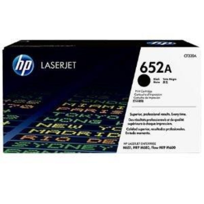 HP 652A Toner Cartridge - Black - Laser - 11000 Page