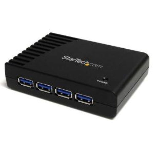 4 Port Black SuperspeedUSB 3.0 Hub