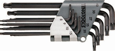 Teng 9 Piece Long Arm Ball-End TX Key Set
