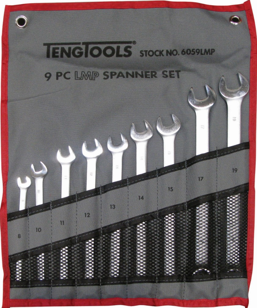 Teng- Long Combination Spanner Set 9pc
