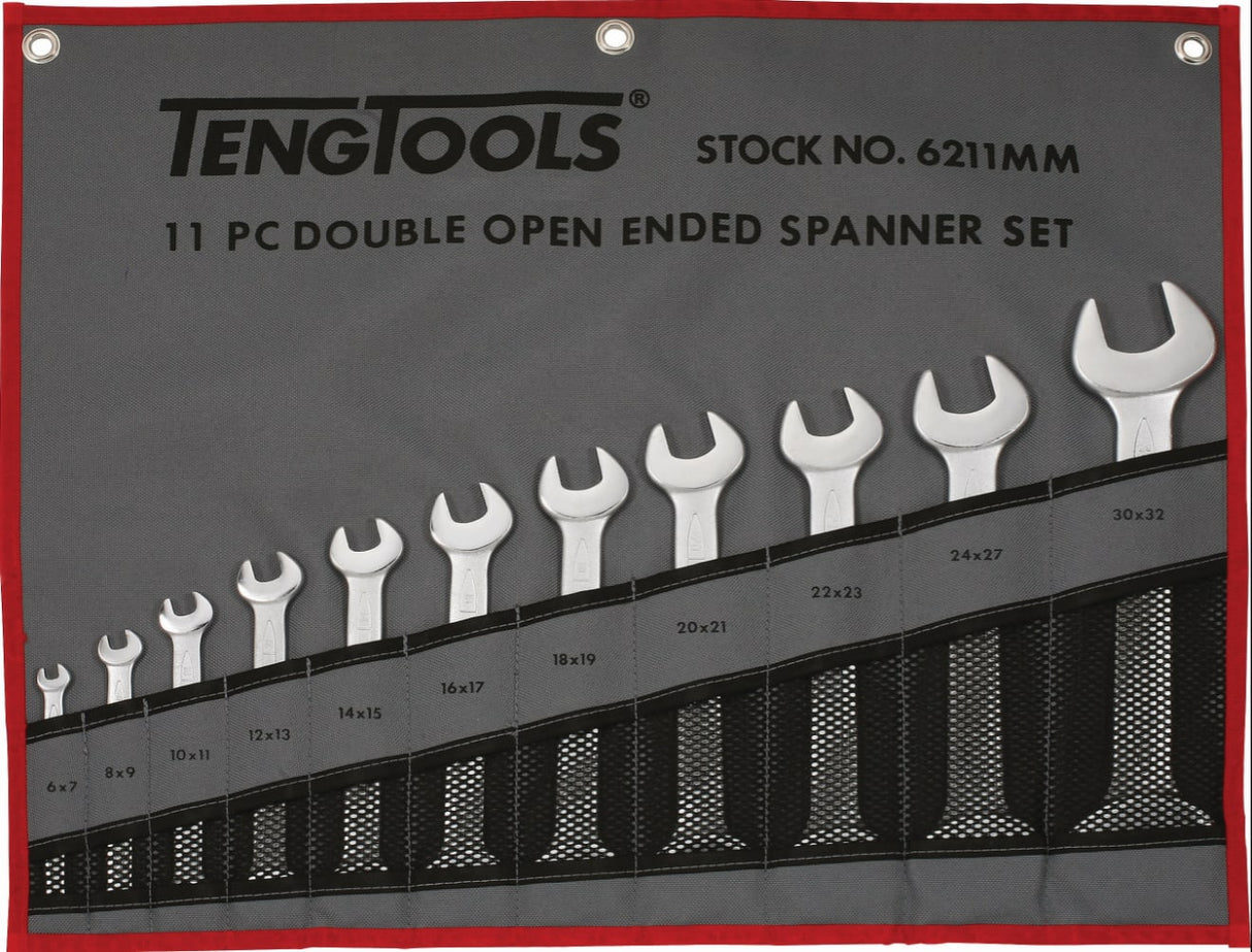 Teng- Double Open-End Spanner 11pc