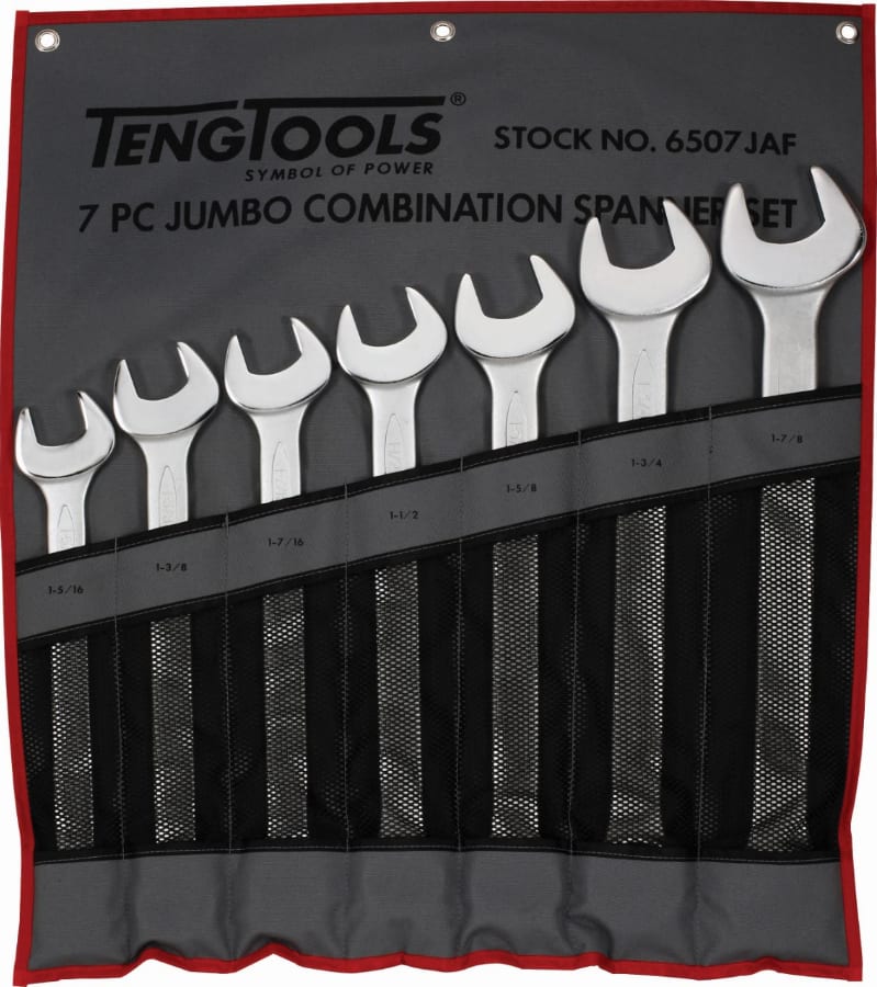 Teng- Combination jumbo Spanner Set 7 pc