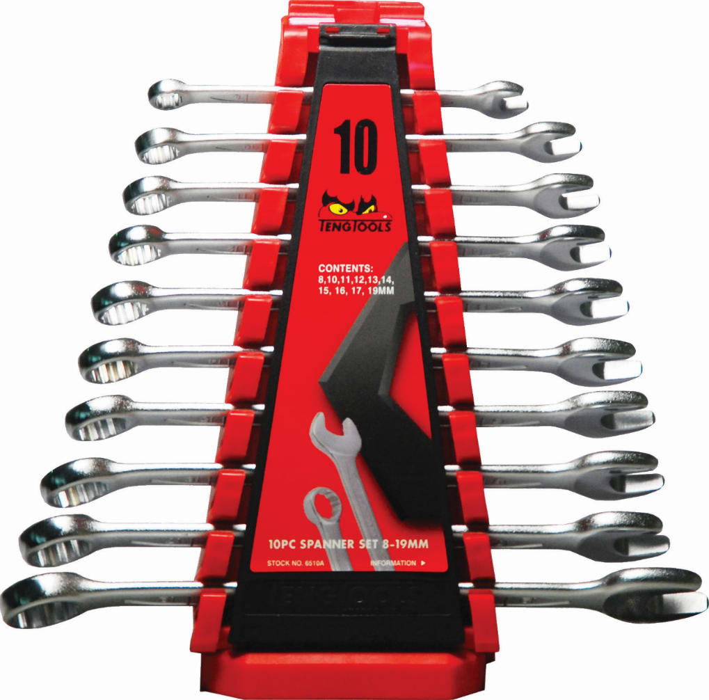 Teng- Combination Metric ROE Spanner Set 10pc