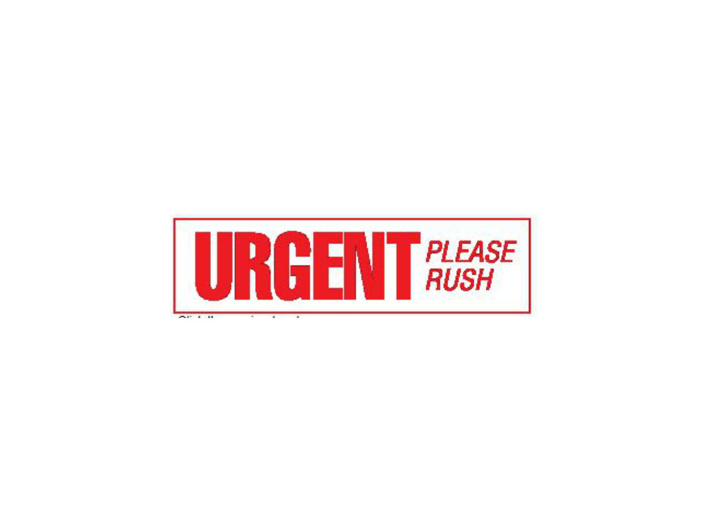 Urgent Please Rush Label 30 x 127mm 250 (Box)